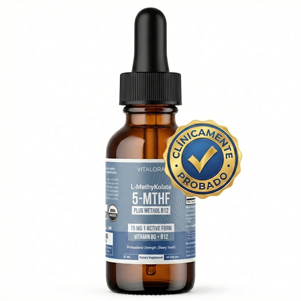 Vitalora™ L-metilfolato  - No Es Fatiga. Es Tu Genética.