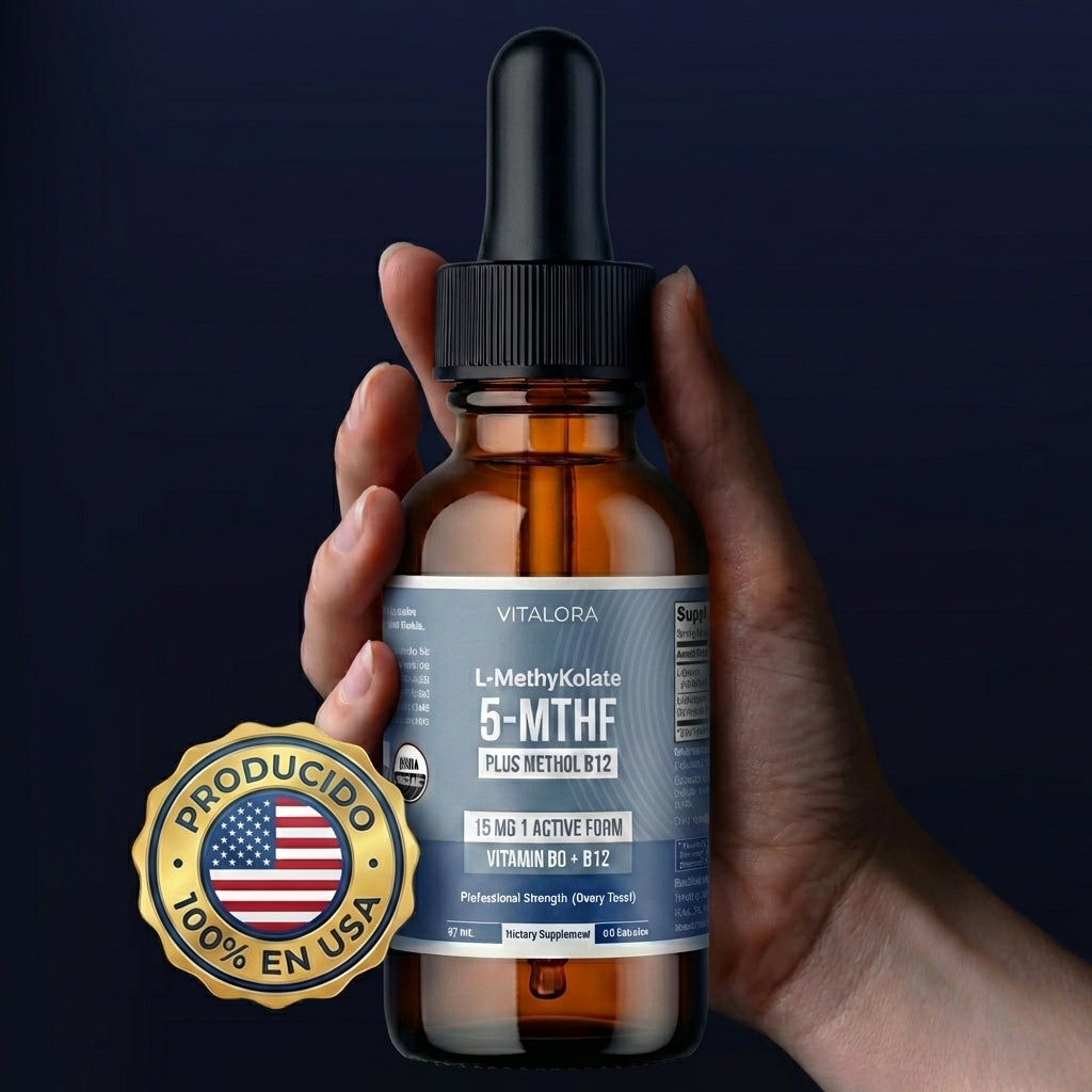 Vitalora™ L-metilfolato  - No Es Fatiga. Es Tu Genética.